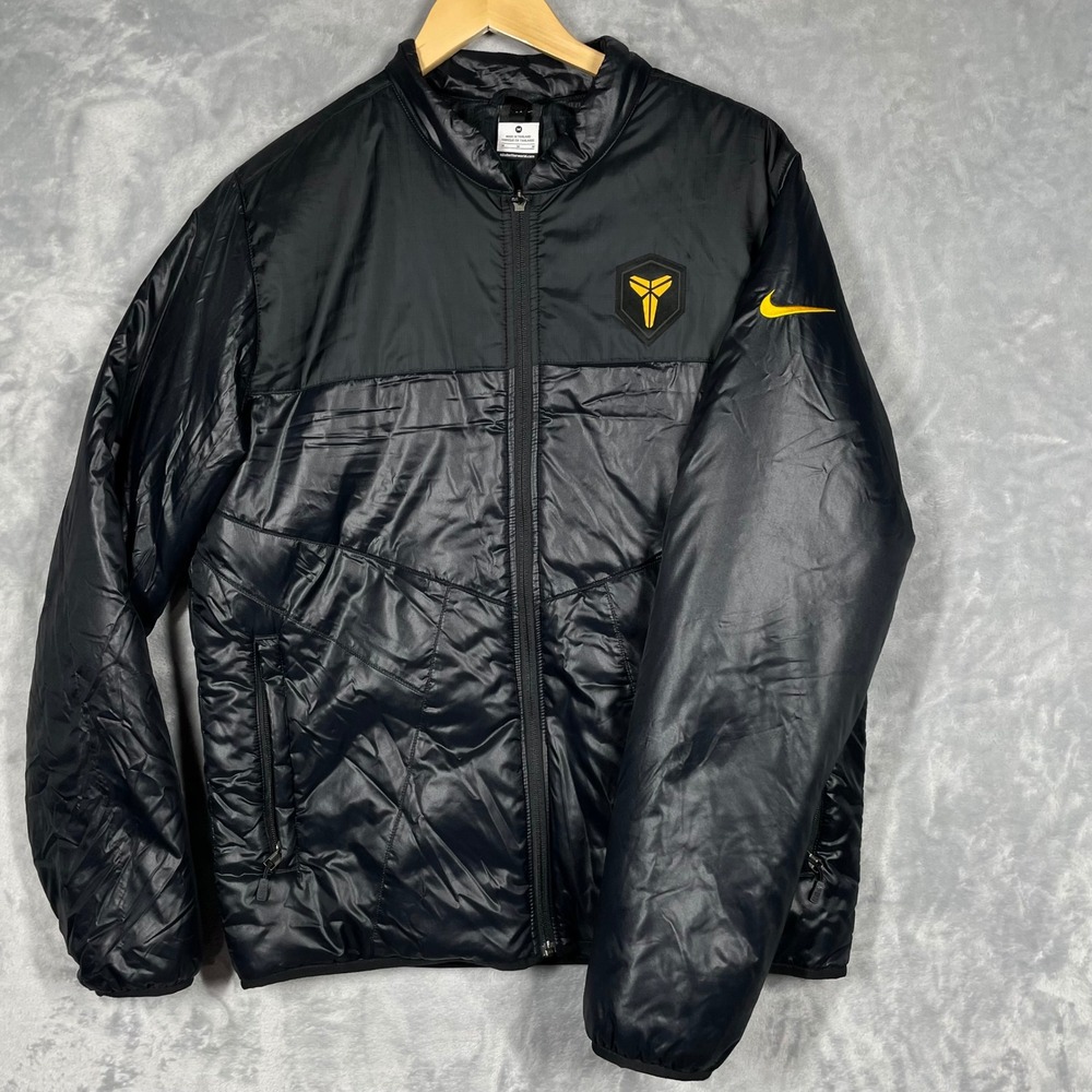 Nike Kobe Bryant Mamba Destroyer Jacket Black Yellow 506990-010 Mens Medium